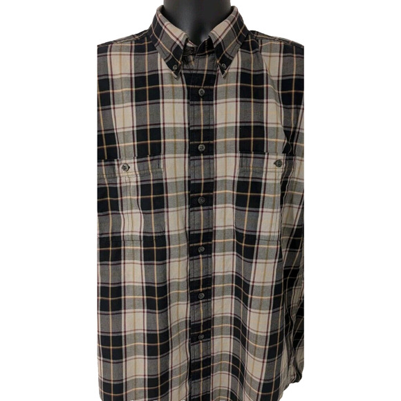 Pendleton Expedition Shirt Mens Medium Plaid Button Down Long Sleeve Cotton - Picture 4 of 10